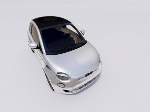 Fiat 500e 2021 3D Model