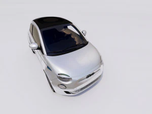 Fiat 500e 2021 3D Model