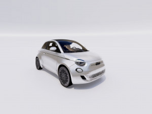 Fiat 500e 2021 3D Model