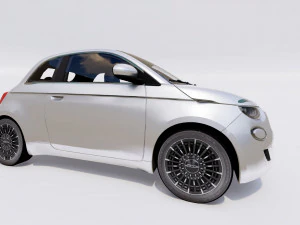 Fiat 500e 2021 3D Model