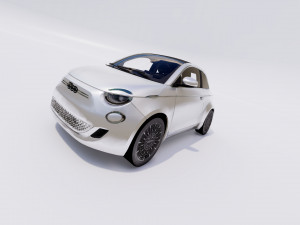 Fiat 500e 2021 3D Model
