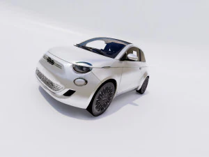 Fiat 500e 2021 3D Model