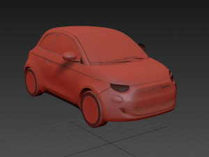 Fiat 500e 2021 3D Model