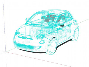 Fiat 500e 2021 3D Model