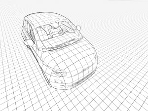 Fiat 500e 2021 3D Model