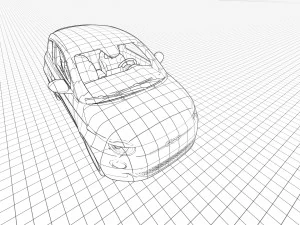 Fiat 500e 2021 3D Model