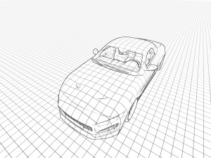Jaguar F-Type Convertible R Model 3D