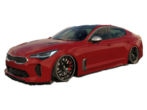 किआ स्टिंगर जी.टी 3D मॉडल