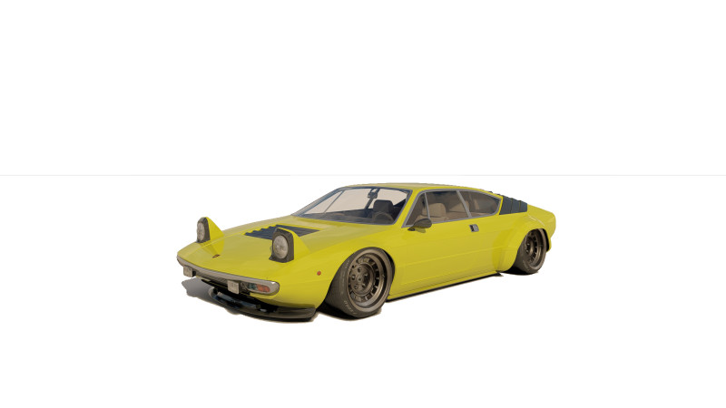 Lambo rghini urraco Model 3D .c4d .max .obj .3ds .fbx .stl .blend 