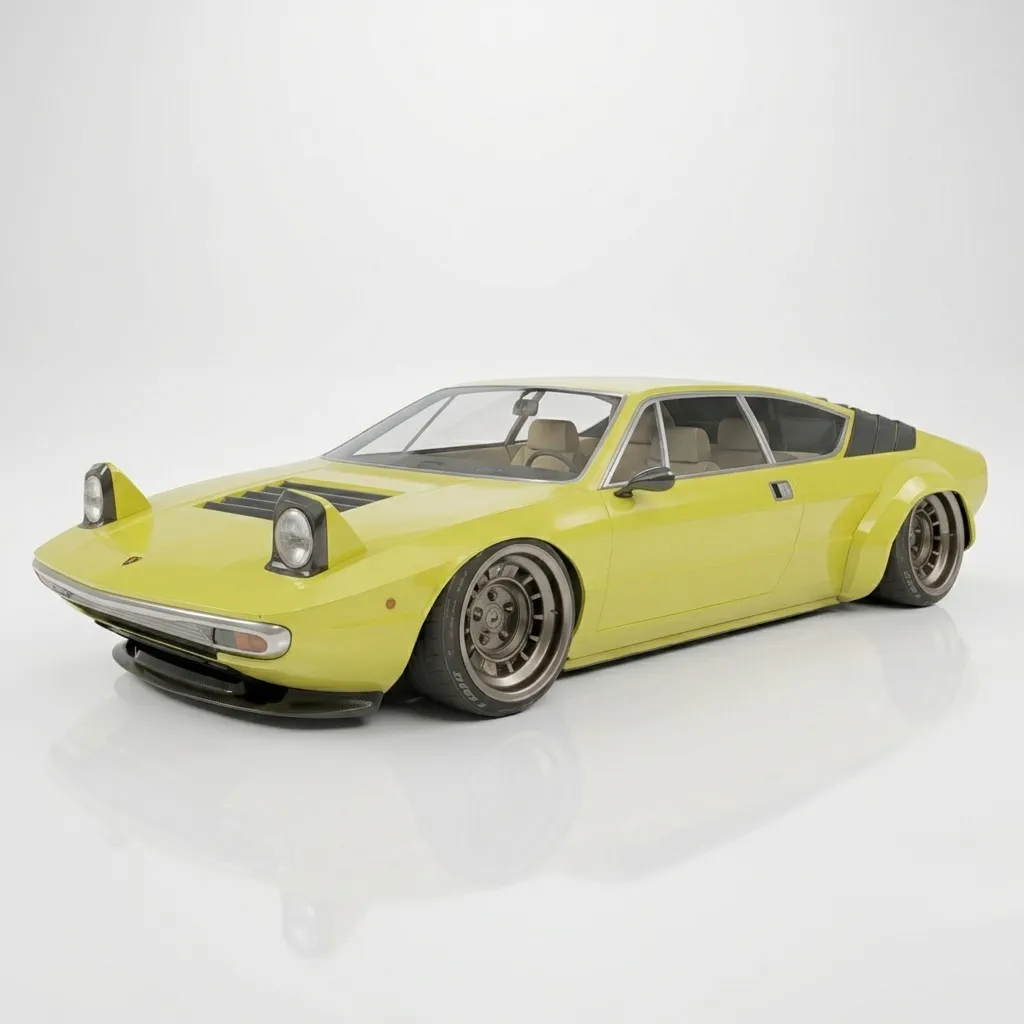 Lambo rghini urraco 3D Model .c4d .max .obj .3ds .fbx .stl .blend 