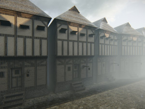 Old German Street 3D Model