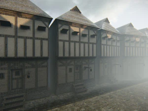 Old German Street 3D Model