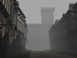 Old German Street 3D Model