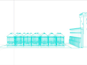 Old German Street 3D Model