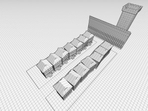 Old German Street 3D Model