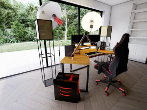 Influencer Desk Setup 3D Model