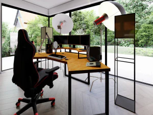 Influencer Desk Setup 3D Model