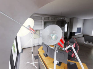 Influencer Desk Setup 3D Model