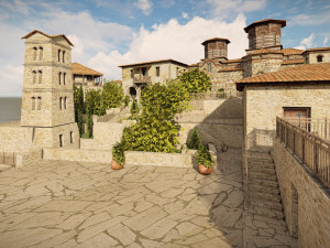Island citadel Model 3D