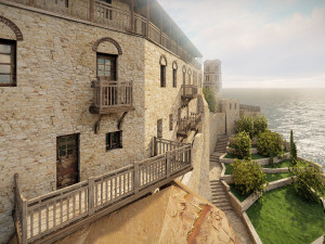 Island citadel Model 3D