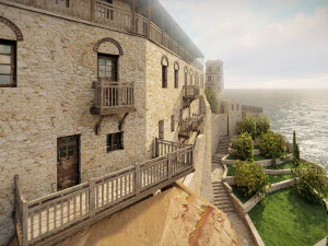 Island citadel 3D Model