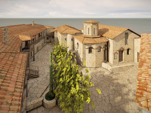 Island citadel Model 3D