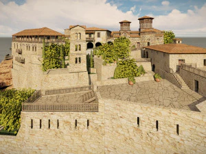 Island citadel 3D Model