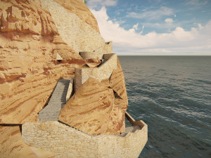 Island citadel Model 3D