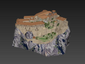 Island citadel Model 3D