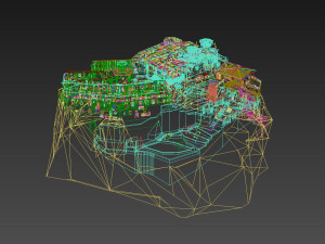Island citadel Model 3D