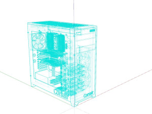 Corsair Desktop PC Modello 3D