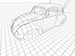 Volkswagen Fusca Rusty 3D Model