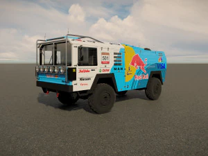 Mankat Dakar ReedBull Truck 3D Model