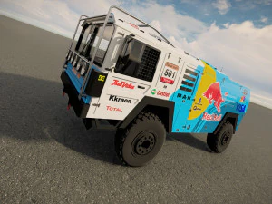 Mankat Dakar ReedBull Truck 3D Model