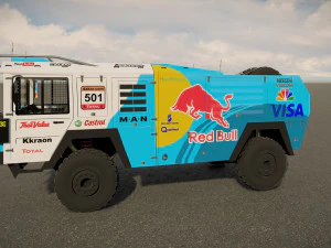 Mankat Dakar ReedBull Truck 3D Model