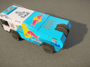 Mankat Dakar ReedBull Truck 3D Model