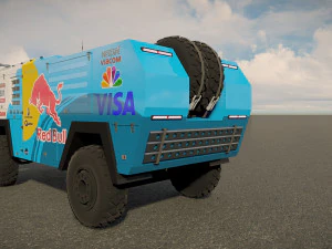 Mankat Dakar ReedBull Truck 3D Model