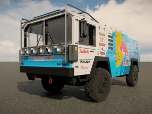 Mankat Dakar ReedBull Truck 3D Model
