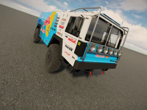 Mankat Dakar ReedBull Truck 3D Model