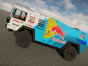 Mankat Dakar ReedBull Truck Model 3D