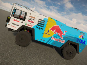 Mankat Dakar ReedBull Truck 3D Model