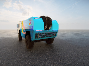 Mankat Dakar ReedBull Truck Model 3D