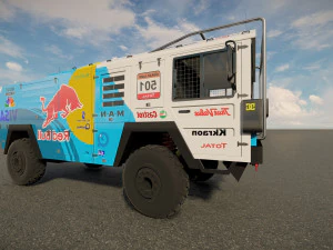 Mankat Dakar ReedBull Truck 3D Model