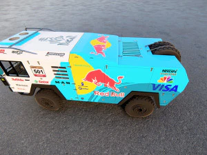 Mankat Dakar ReedBull Truck 3D Model