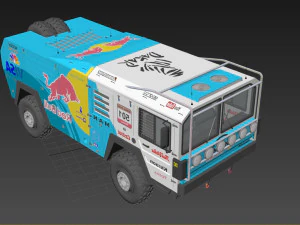 Mankat Dakar ReedBull Truck 3D Model