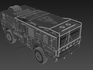 Mankat Dakar ReedBull Truck 3D Model