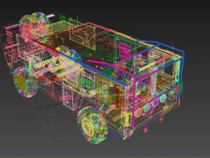 Mankat Dakar ReedBull Truck 3D Model