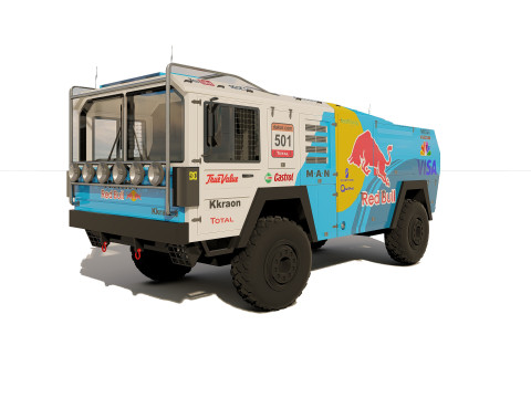 Mankat Dakar ReedBull Truck 3D Model