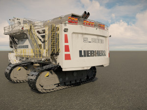 Mining Excavator proto LIEBHERR R9 2000 3D Model