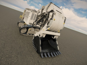 Mining Excavator proto LIEBHERR R9 2000 3D Model
